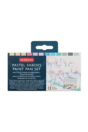 Derwent : Pastel Shades Sulu Boya Seti : 12 Renk