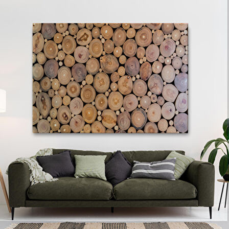 Odun Kütükler Kanvas Tablo-5078