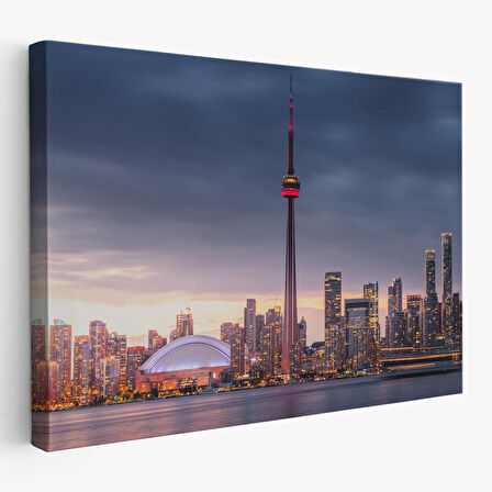 Kanada Toronto Manzarası Kanvas Tablo-5079