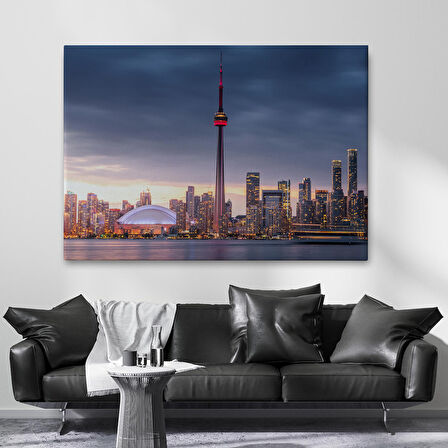 Kanada Toronto Manzarası Kanvas Tablo-5079