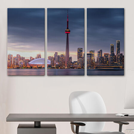 Kanada Toronto Manzarası Kanvas Tablo-5079