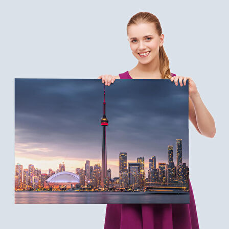 Kanada Toronto Manzarası Kanvas Tablo-5079