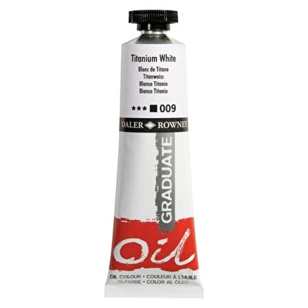 Daler Rowney Graduate Yağlı Boya 38ml 009 Titanium White