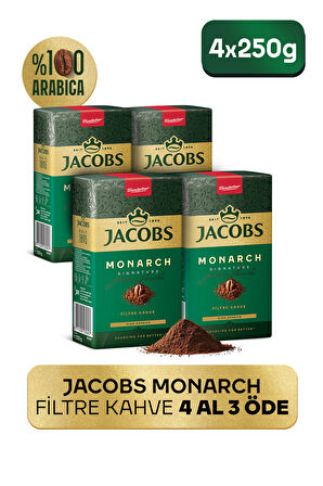 Jacobs Monarch Sert İçim Öğütülmüş Arabica Filtre Kahve 250 gr