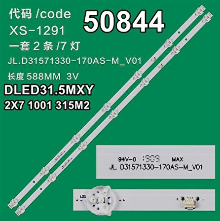 WKSET-5844 36577X2 DLED31.5MXY 2X7 1001 315M2 2 ADET LED BAR