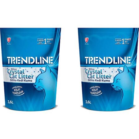 Trendline Silika Kristal Kedi Kumu 3,6 lt x 2 Paket