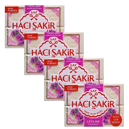Hacı Şakir Leylak Kalıp Sabun 4x150GR X 4 Adet