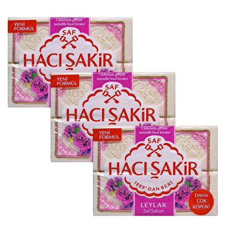 Hacı Şakir Leylak Kalıp Sabun 4x150GR X 3 Adet