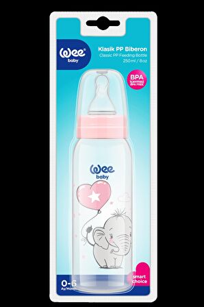 Wee Baby Klasik PP Biberon 250 ml - PEMBE