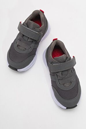 mnpc Unisex Çocuk Gri Günlük Spor Ayakkabı