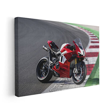 Mat Siyah Ducati Panigale V4 SP2 Kanvas Tablo