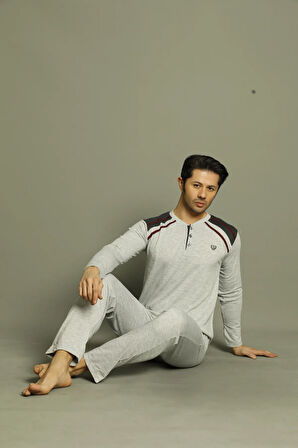 GLİSA ERKEK UZUN KOLLU PİJAMA TAKIMI