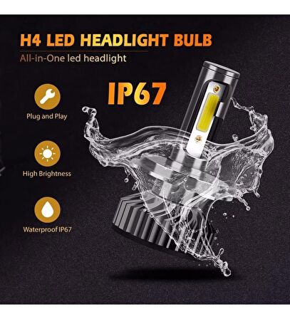 2 Adet Balp PRO CSP H1 Mini Led Xenon Bulut Teknolojisi 55W 8800LM 6500K
