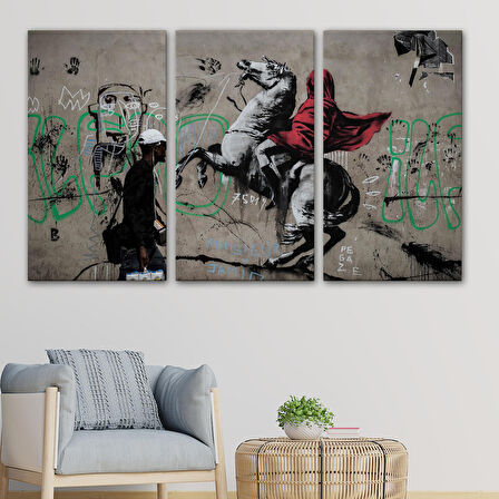 Banksy Napolyon Geçişi Alpler Kanvas Tablosu-5094