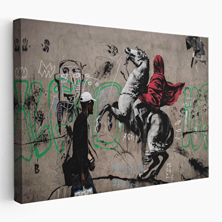 Banksy Napolyon Geçişi Alpler Kanvas Tablosu-5094