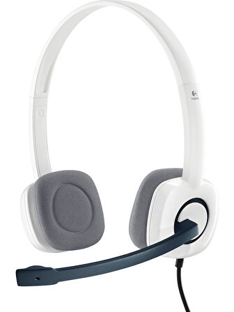 Logitech H150 Kablolu Stereo Kulaklık - Beyaz OUTLET
