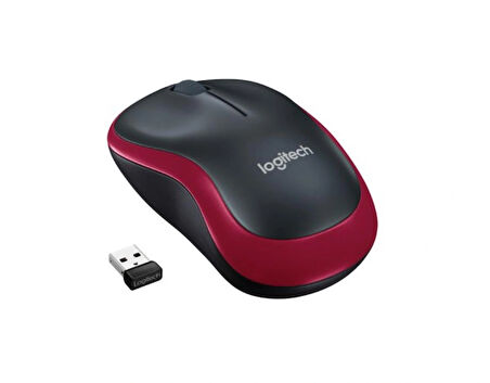 LOGITECH M185 USB ALICILI KOMPAKT KABLOSUZ MOUSE-KIRMIZI 910-002237