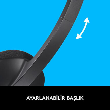 Logitech H340 USB Kablolu Kulak Üstü Kulaklık Teşhir