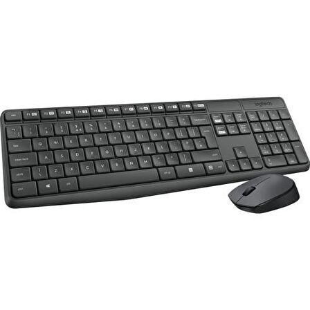 LOGITECH MK235 Klavye+ Mouse Kablosuz (920-007925)