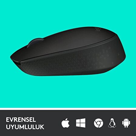 Logitech B170 Optik Kablosuz Mouse, Siyah, 2.4 GHz USB Rec