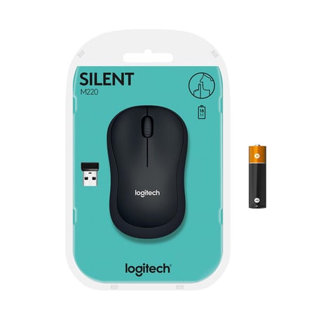 LOGITECH M220 SLIENT CHARCOAL NANO MOUSE 910-004878