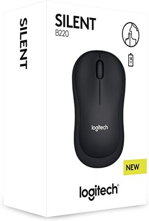 Logitech B220 Sessiz Kompakt Kablosuz Mouse - Siyah