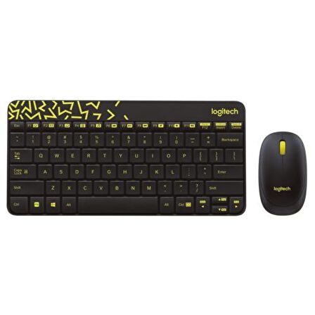 LOGITECH 920-008215 MK240 K.SUZ SETS,İYAH-SARI