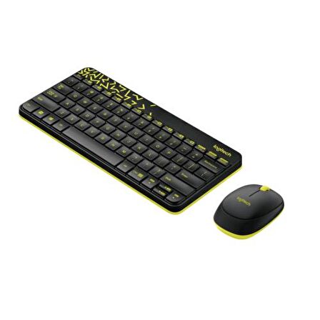 LOGITECH 920-008215 MK240 K.SUZ SETS,İYAH-SARI