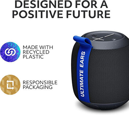 Logitech Ultimate Ears WONDERBOOM Play Taşınabilir Su Geçirmez Bluetooth Hoparlör Siyah