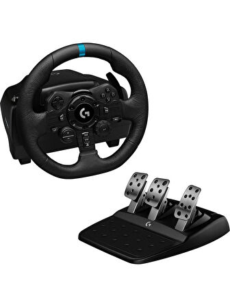 Outlet Logitech G G923 PS5, PS4 ve PC ile Uyumlu Yarış Direksiyonu ve Pedalları - Siyah