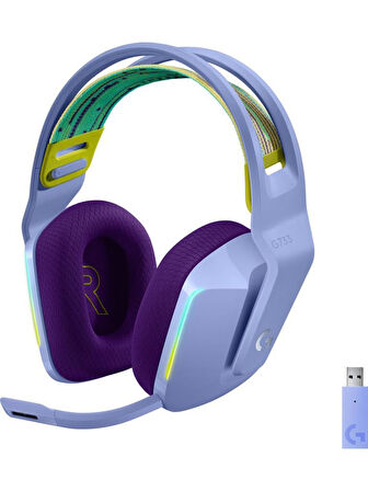Logitech G733 Lightspeed Lila RGB 7.1 Kablosuz Kulak Üstü Oyuncu Kulaklığı Teşhir