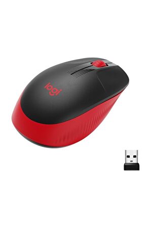 Logitech M191 Kablosuz Kırmızı Mouse 910-005910