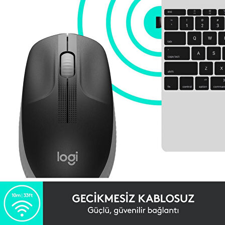 Logitech M191 910-005922 Gri Optik Kablosuz Mouse - outlet