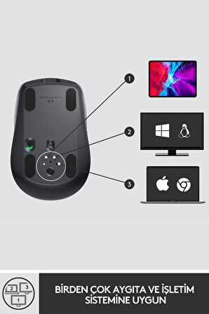 MX Anywhere 3 Kompakt Kablosuz Mouse - Siyah OUTLET