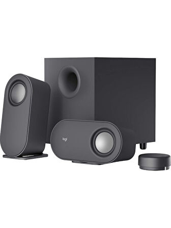 Logitech Z407 2.1 Subwoofer ve Kablolosuz Kontrollü Bluetooth Bilgisayar Hoparlörleri - Siyah OUTLET