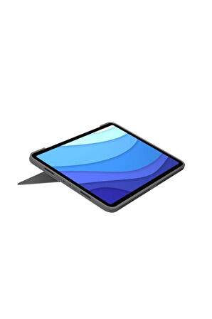 Logitech Combo Touch Klavyeli iPad Kılıfı, Ayrılabilir, Trackpad ve Smart Connector Özellikli, Arka Aydınlatma ve Destek Ayaklı Klavye, iPad Pro 11 inç 1. 2. 3. ve 4. Nesil ile Uyumlu, Gri 