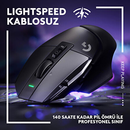 Logitech G502 X Lightspeed Kablosuz Gaming Mouse Siyah 910-006181