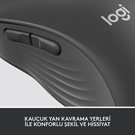 LOGİTECH M650 L SİGNATURE KABLOSUZ TAM BOYUTLU MOUSE SİYAH 910-006236