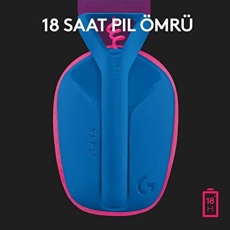 Logitech G435 Mikrofonlu Stereo Gürültü Önleyicili Oyuncu Kulak Üstü Kablosuz Kulaklık