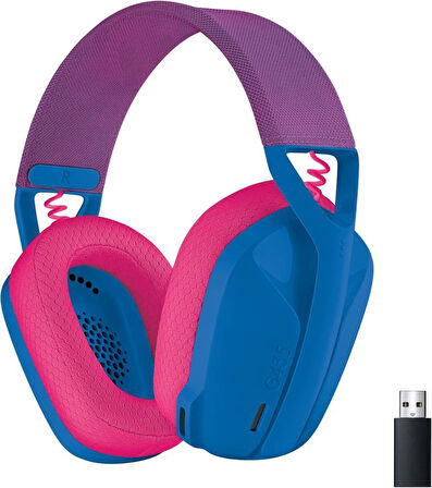 Logitech G435 Lightspeed Mavi Kablosuz Mikrofonlu Kulak Üstü Oyuncu Kulaklığı - Teşhir