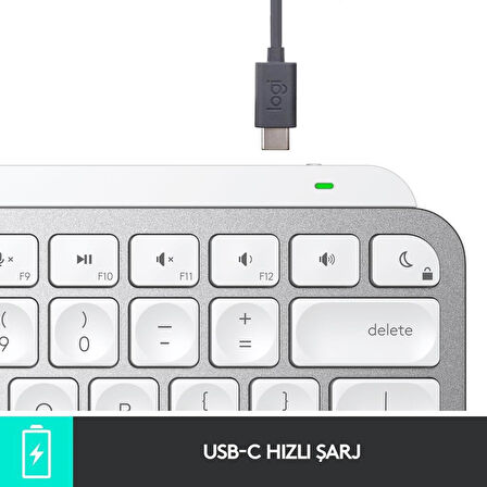 Logitech MX Keys Mini MAC İngilizce Kablosuz Klavye - Teşhir