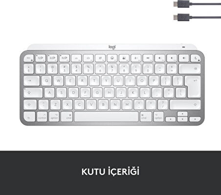 Logitech MX Keys Mini MAC İngilizce Kablosuz Klavye - Teşhir