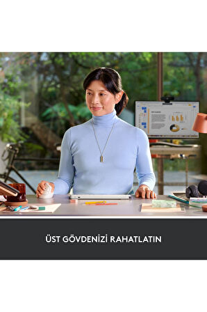 Logitech Lift Sessiz Kablosuz Ergonomik Dikey Mouse - Beyaz