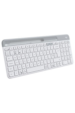 K580 Ultra Ince Çoklu Cihaz Özellikli Türkçe Bluetooth Klavye - Beyaz  OUTLET