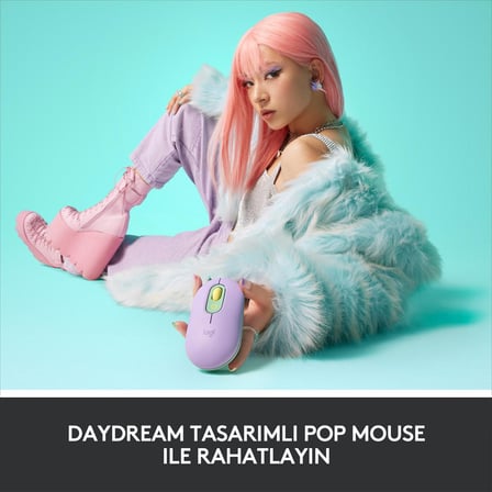 LOGITECH POP MOUSE WİTH EMOJİ DAYDREAM MINT 910-006547