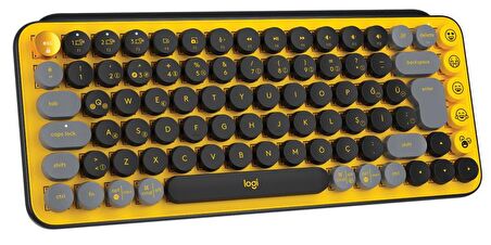 LOGİTECH POP KEYS KABLOSUZ MEKANİK KLAVYE SARI & SİYAH 920-010818