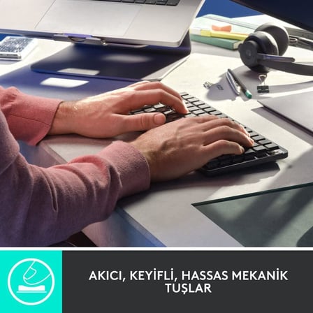 Logitech MX Mechanical Mini 920-010780 TKL Kablosuz Mekanik Klavye - Teşhir