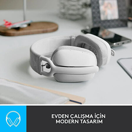 Logitech Zone Vıbe 100 Kablosuz Kulaklık-Beyaz 981-001219