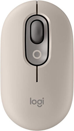 Logitech POP Emoji 910-006651 Bej Sessiz Optik Kablosuz Mouse - Teşhir