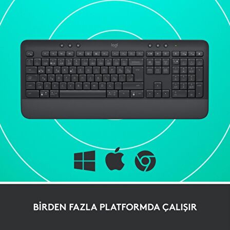 Logitech Signature K650 Bilek Destekli Kablosuz Grafit Klavye 920-010919